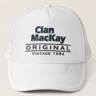 Clan MacKay Vintage Customise Your Birthyear Trucker Hat