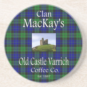Clan MacKay's Old Castle Varrich Coffee Co. Coaster