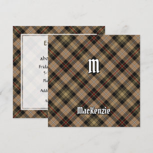 Clan MacKenzie Brown Hunting Tartan Invitation