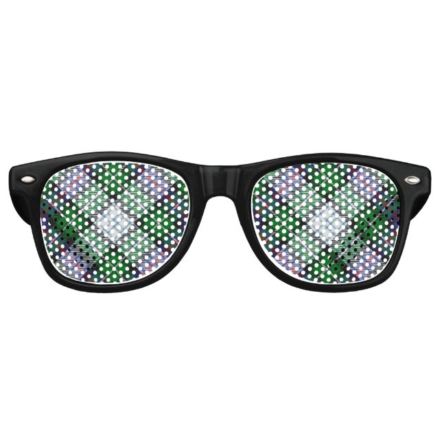 Clan MacKenzie Dress Tartan Retro Sunglasses (Front)