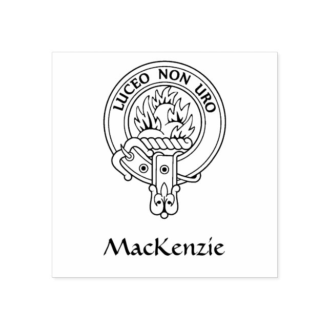 Clan MacKenzie [Edit] Crest Rubber Stamp (Imprint)