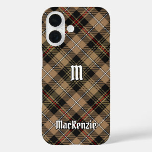 Clan MacKenzie Hunting Brown Tartan iPhone 16 Case