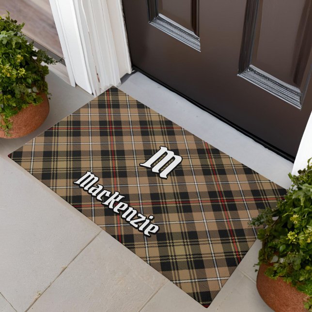Clan MacKenzie Hunting Brown Tartan Doormat (Creator Uploaded)