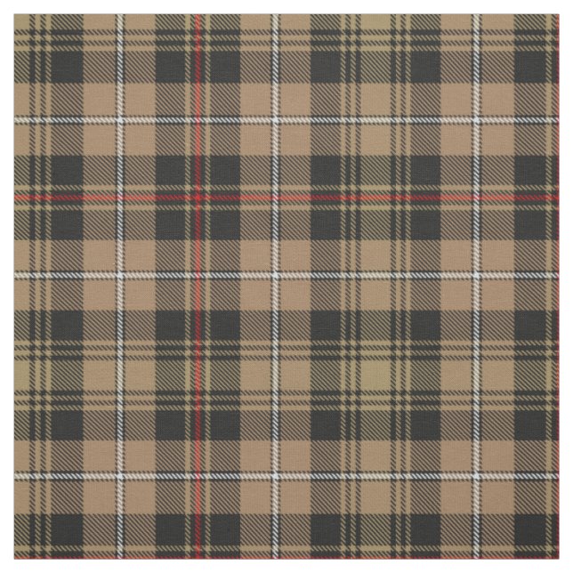 Clan MacKenzie Hunting Brown Tartan Fabric (Swatch)