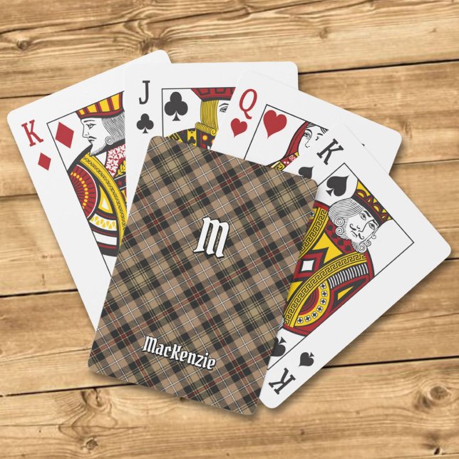 Clan MacKenzie Hunting Brown Tartan Playing Cards (Creator Uploaded)