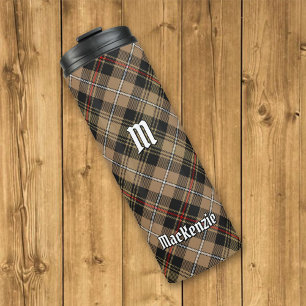 Clan MacKenzie Hunting Brown Tartan Thermal Tumbler