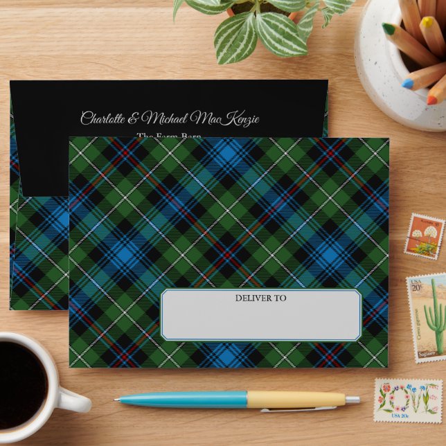 Clan MacKenzie Tartan Envelope (Desk)