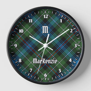 Clan MacKenzie Tartan Large Clock