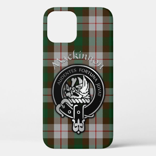 Clan MacKinnon Crest & Hunting Tartan Case-Mate iP Case-Mate iPhone Case (Back)
