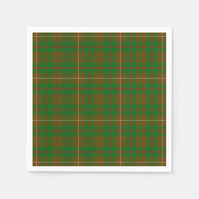 Clan MacKinnon Hunting Tartan Napkin (Front)