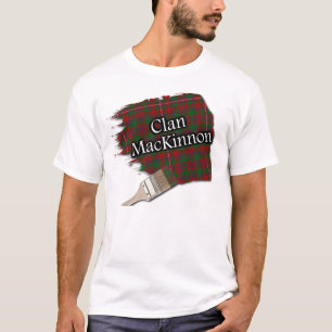 Clan MacKinnon Scottish Tartan Paint Shirt