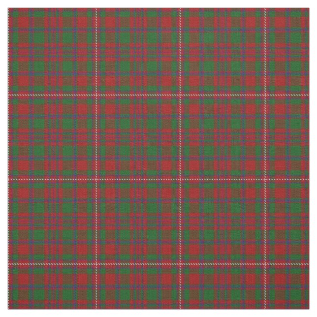 Clan MacKinnon Scottish Tartan Plaid Fabric (Swatch)