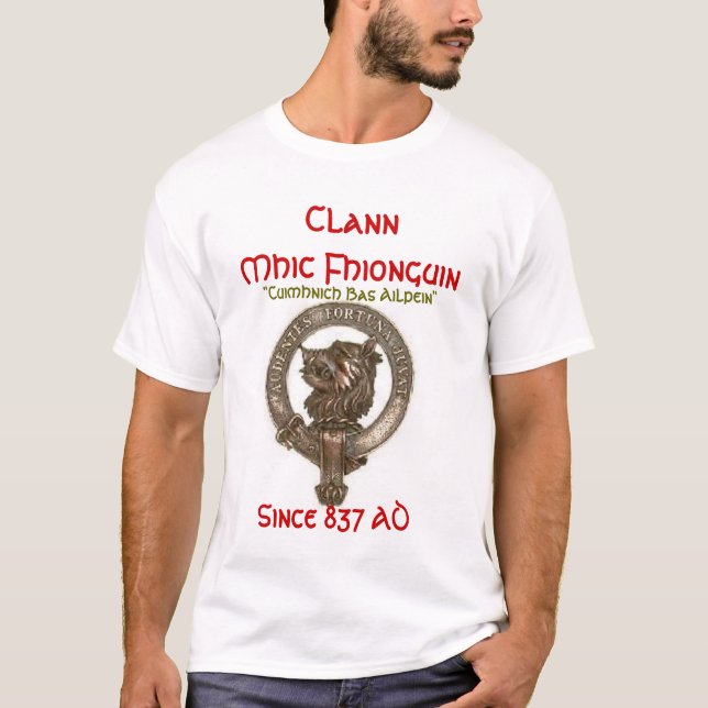 Clan MacKinnon- Since 837 AD T-Shirt (Front)
