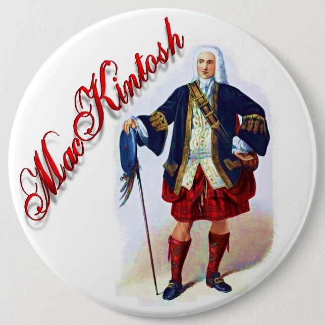 Clan MacKintosh Scottish Dream Button (Front)