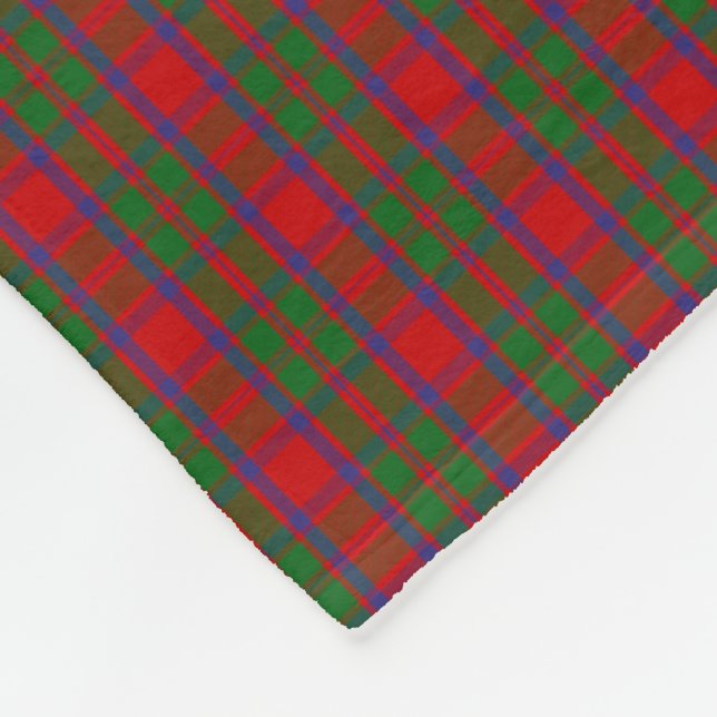 Clan MacKintosh Tartan Fleece Blanket (Corner)