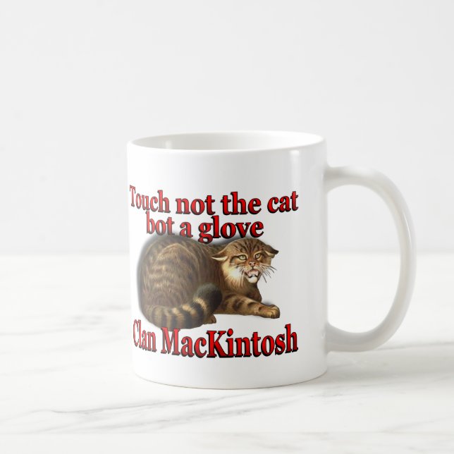 Clan MacKintosh Touch Not the Cat Bot a Glove Coffee Mug (Right)