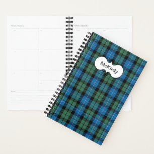 Clan MacKirdy Tartan Plaid Planner