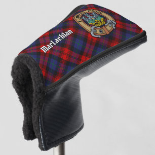 Clan MacLachlan Crest over Tartan Golf Head Cover