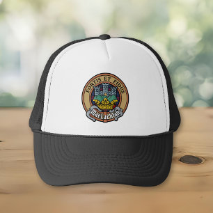 Clan MacLachlan Crest over Tartan Trucker Hat
