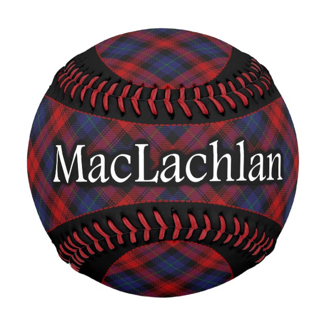 Clan MacLachlan Scottish Tartan Baseball (Front)