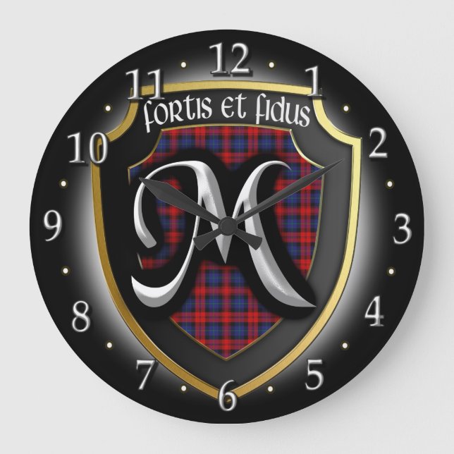 Clan MacLachlan Tartan Clock (Front)