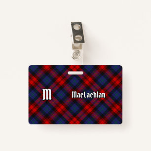Clan MacLachlan Tartan ID Badge