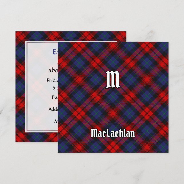 Clan MacLachlan Tartan Invitation (Front/Back)