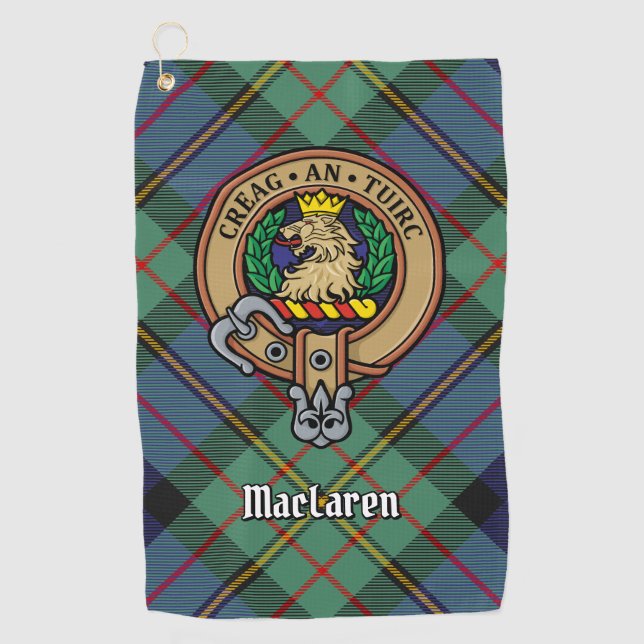 Clan MacLaren Crest Golf Towel (Front)