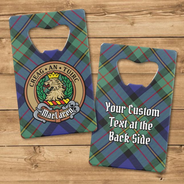 Clan MacLaren Crest over Tartan (Creator Uploaded)