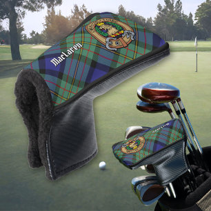 Clan MacLaren Crest over Tartan Golf Head Cover