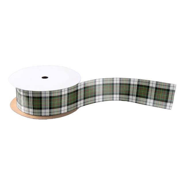 Clan MacLaren Dress Tartan Green Scottish Plaid Satin Ribbon (Spool)