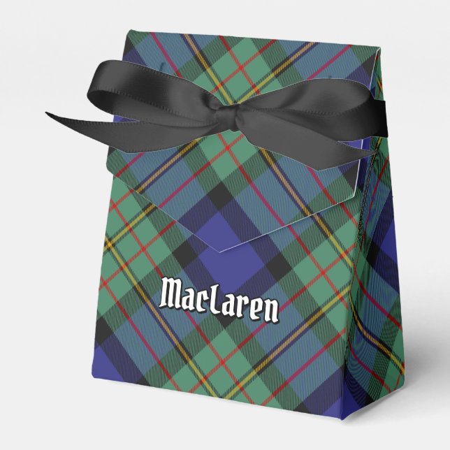Clan MacLaren Tartan Favour Box (Front Side)