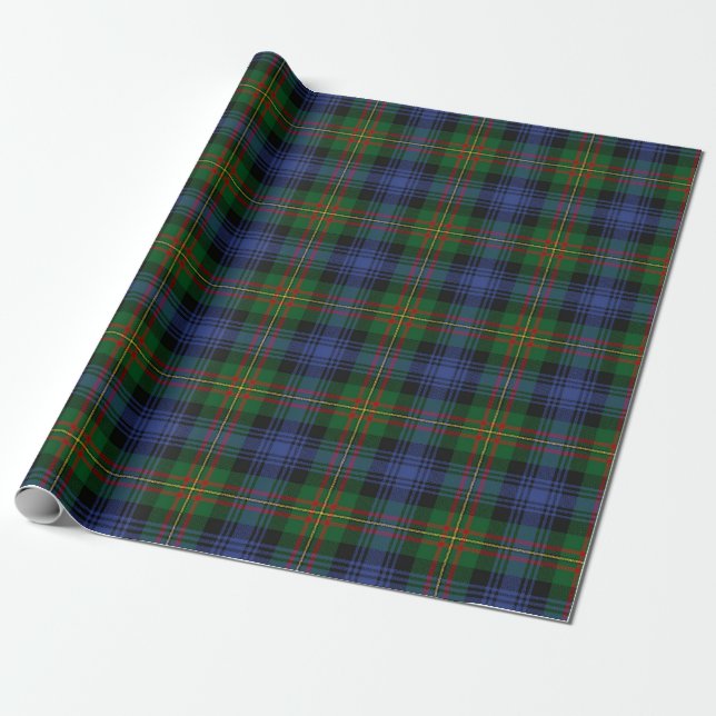 Clan MacLaren Tartan Plaid Wrapping Paper (Unrolled)