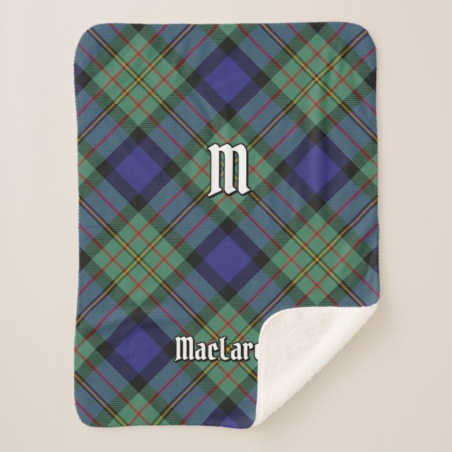 Clan MacLaren Tartan Sherpa Blanket (Front)