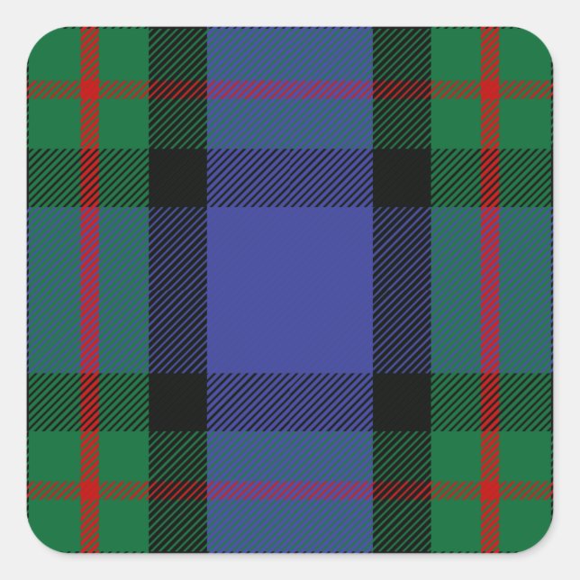 Clan MacLaren Tartan Square Sticker (Front)