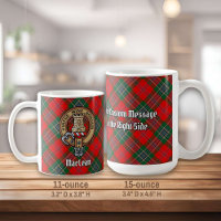 Clan MacLean Crest over Tartan