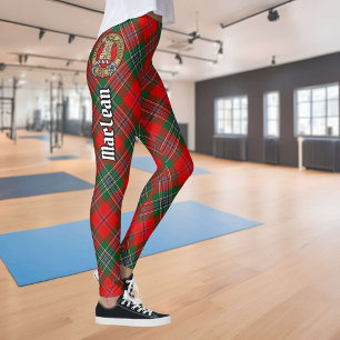 Clan MacLean Crest over Tartan Leggings