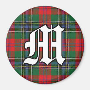 Clan MacLean Red Tartan Plaid Accents Magnet