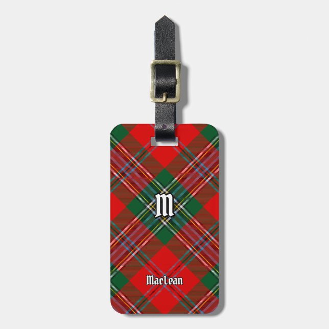 Clan MacLean Tartan Luggage Tag (Front Vertical)
