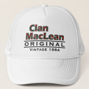 Clan MacLean Vintage Customise Your Birthyear Trucker Hat