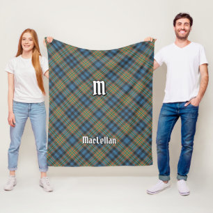 Clan MacLellan Ancient Tartan Fleece Blanket