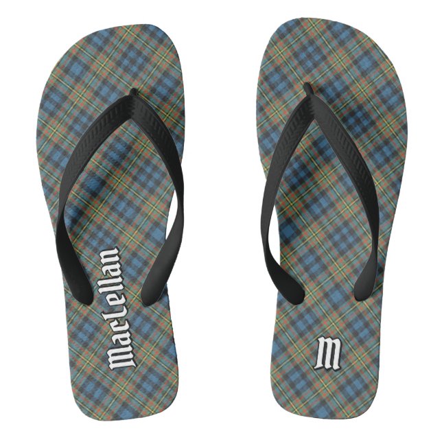 Clan MacLellan Ancient Tartan Jandals (Footbed)