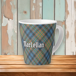 Clan MacLellan Ancient Tartan Latte Mug