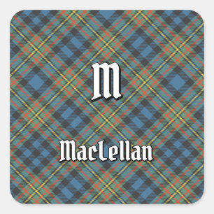 Clan MacLellan Ancient Tartan Square Sticker