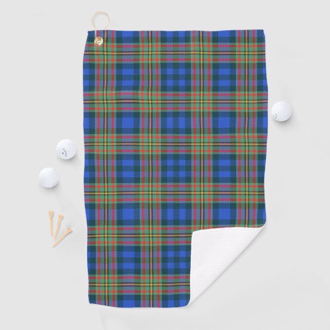 Clan MacLellan Scottish Tartan Golf Towel (InSitu)