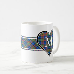 Clan MacLellan Tartan Heart Coffee Mug