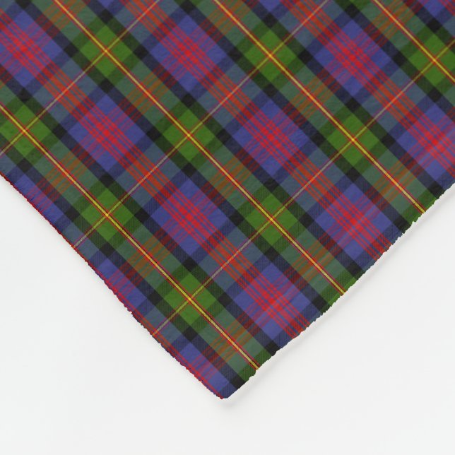 Clan MacLennan Tartan Fleece Blanket (Corner)