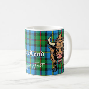 Clan MacLeod Bull Hunting Tartan Motto  Coffee Mug