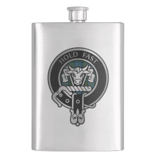Clan MacLeod Crest & Hunting Tartan Flask
