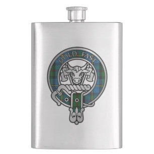 Clan MacLeod Crest & Hunting Tartan Flask